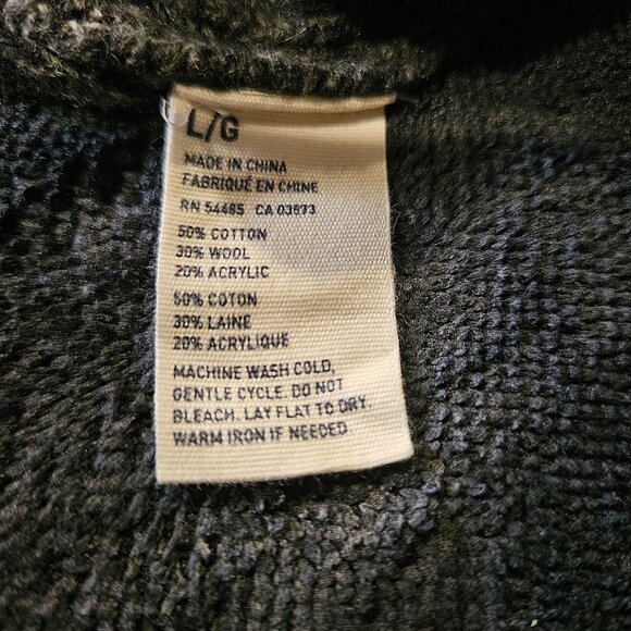 American Eagle Outfitters Mens Shawl Collar Sweater L/G Cotton Wool Blend A - Picture 4 of 9